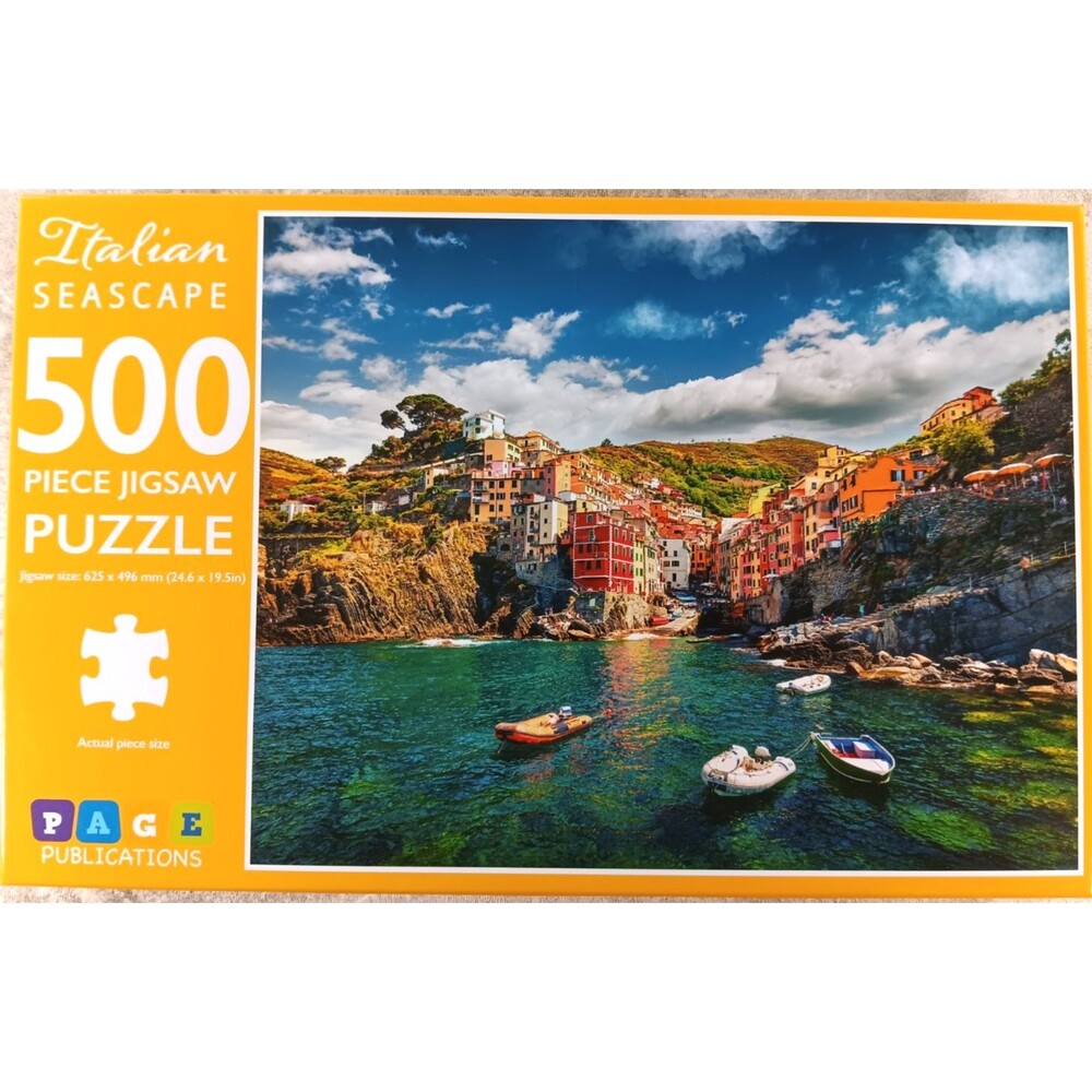 Italian Seascape 500 Piece Jigsaw Puzzle by PAGE Publications